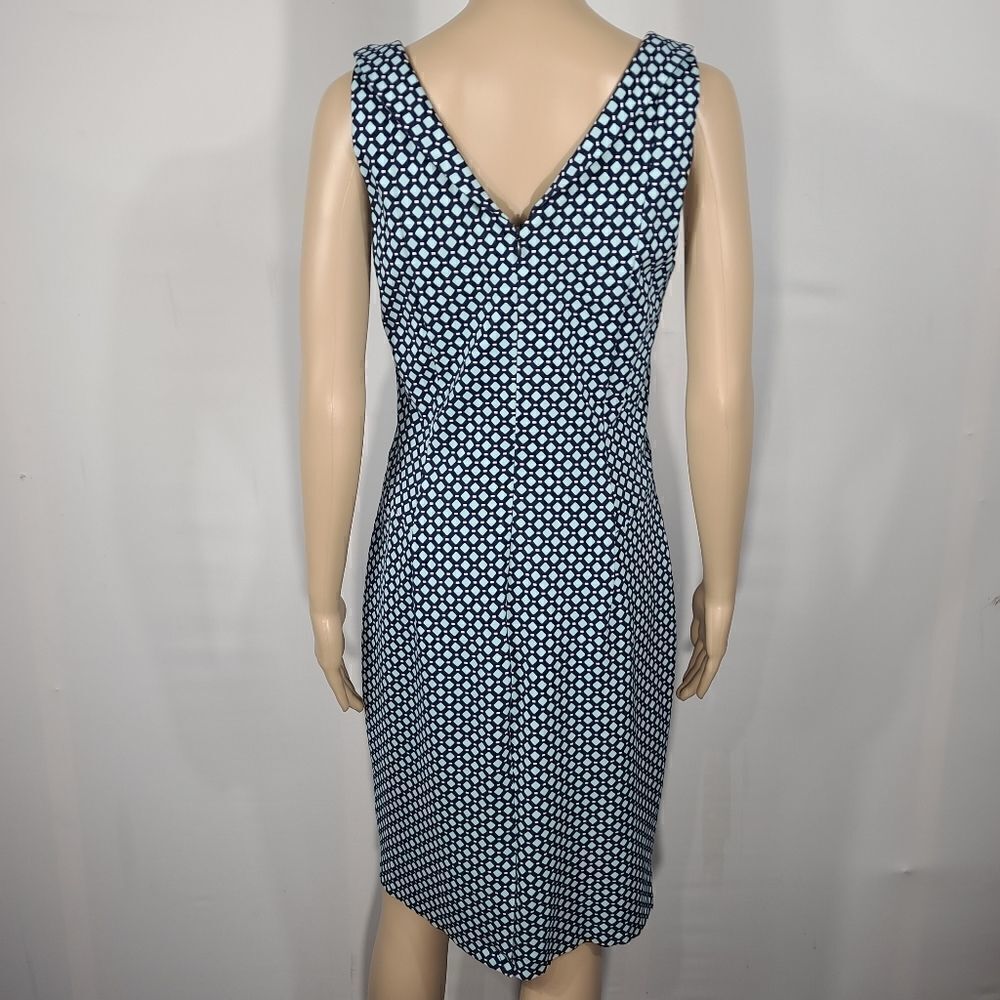 Lands' End Blue Dimond Bodycon Dress - Picture 3 of 9